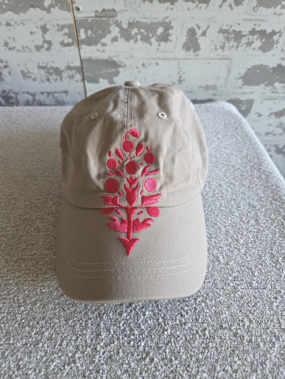 FP Movement Free People Embroidered Tree Dad Hat Tan